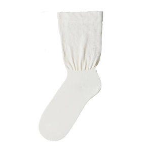 PUYU | Tất cổ giữa bằng lụa tơ tằm mỏng mùa hè cho nữ Tất cổ giữa phong cách ballet Tất cotton tẩy chải Tất cotton pha trộn