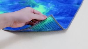 Yoga Mat Non-slip Fitness Blanket Sweat Absorbent Foldable Portable Pilates Exercise Sports Travel Towel 183*63CM