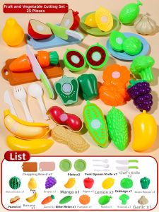 YUERBAO | Girls Cutting Fruit and Vegetable Toy Set 3-9 Years Old