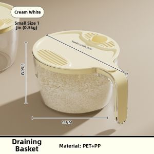 Multi-Function Non-leaking Rice Washing Basket Plastic