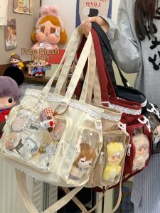 SALUTATION | Transparent Large Capacity Tote Bag For School And Commuting