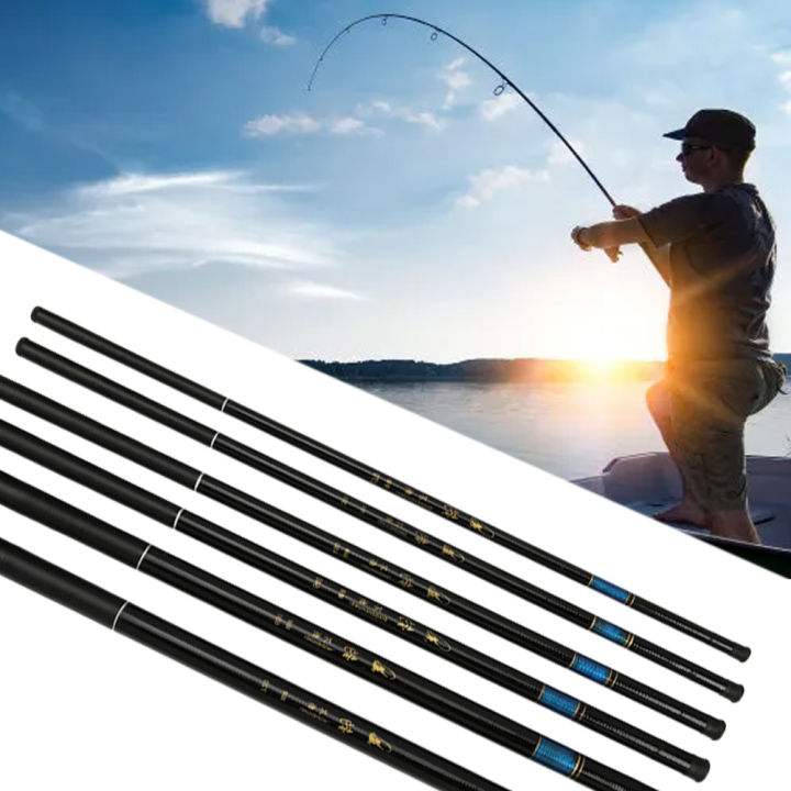 Ultralight Fishing Rod 2.7m-7.2m Portable Carbon Fiber Telescopic ...