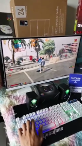 คอมพิวเตอร์ คอมประกอบ เล่นเกม ทำงาน เรียน Ryzen 5 5600 4.4G 6C/12T|DDR4 16G|GTX1070TI 8G|M2 512G|LED20-27 USED