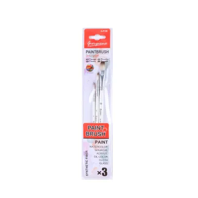 Bộ Cọ Điều Chỉnh Màu cho Dầu Acrylic Sơn Nước 3 Cây