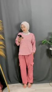 Selia set cargo terbaru//setelan zebra celana cargo