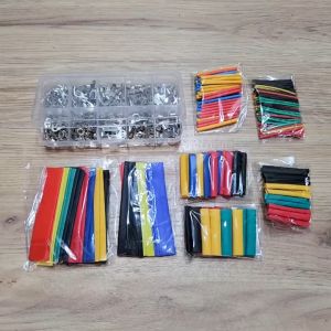 Phụ Kiện Sửa Chữa Điện Hộp 320 Đầu Cos Trần Đủ Loại Và Gói 160 Ống Co Nhiệt Phù Hợp Nhiều Đường Kính Dây Tiện Dụng