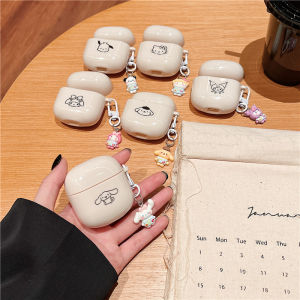 Creamy White Cartoon Bluetooth Earphone Case for Edifier Flower Again Zero Meow Protective Cover for Cinnamon Dog Earbuds