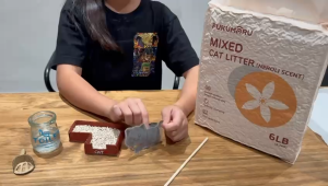 FUKUMARU Tofu Cat Litter/Cat Sand / Cat Litter / Cleaning Clump Tofu Litter / Neroli Scent