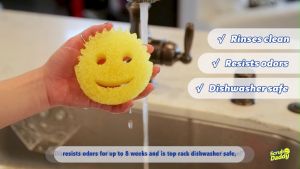 Cif Scrub Daddy Scrubber | Bundle of 3 Cif Scrubbing Sponge Silicone Scrub Sponge Cleaner Sanding Sponge Scrubbing Sponges - Lazada