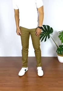 Celana Chino Big Size Panjang Pria Premium Jumbo ( XL - 5XL ) Slim fit Streetch Model - Moca