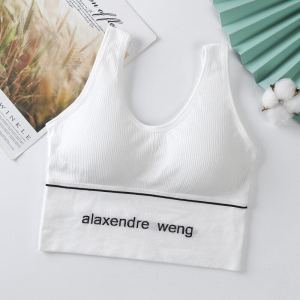 SUGAR Crop Tops for Women Korean Style Sleeveless Singlet Perempuan with Pad Plain Slim Padded Tank Vest Female Fitness Gym Yoga Breathe Tank Top
