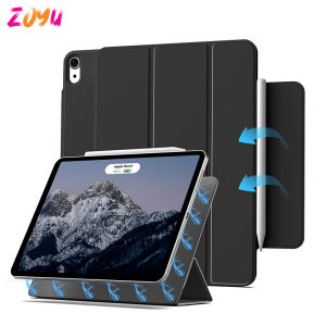 ZOYU เคส iPad Magnetic BEZEL-LESS สำหรับ ipad 2024 air 6 13 inch iPad 10 Gen iPad Mini 6 iPad Air 5 Case Air 4 กรณี iPad Pro 12 9 pro 13 inch นิ้วเคส Pro 11 (2020/2021/2022)iPad Pro 11 2018 case
