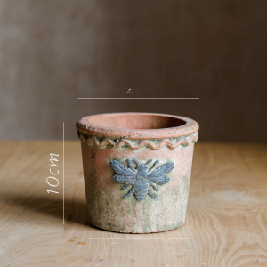Retro Red Pottery Flower Pot Succulent Small Flower Pot Breathable Ceramic Basin Pottery Clay Stoneware Distressed Creative Garden Balcony For Home