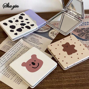 Gương Trang Điểm Gấp Gọn Cầm Tay Little Bear Dụng Cụ Tẩy Trang Mắt Cao Cấp Để Bàn Cỡ M