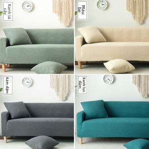 High Elastic Thick Year-round Use Fabric Grid Sofa Cover