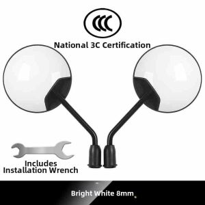 Ultra-Wide Angle High-Definition Rearview Mirror for E-Bikes