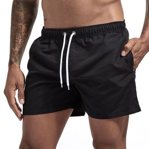 Mens Quick Dry Board Shorts Swim Trunks Bathing Suit Breathable Drawstring With Pockets for Surfing Beach Cusual Summer
