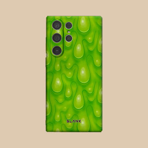 Green Puff For Samsung Galaxy S26 S25 S24 A56 A36 Phone Case Protection Cover for Women Girl Blank