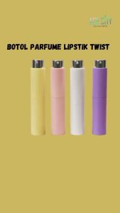 Botol Parfume Lipstik Twist & Spray 10ml PASTEL EDITION