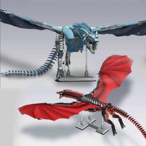 1889PCS Dragon Smaug Building Blocks Animal Model Fire Breathing Dragon Building Blocks Bricks Toys For Children Christmas Gifts
