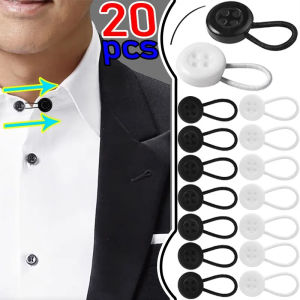 20Pcs Expand Cuffs Button No Need Sewing Pants Collar Extension Buckle Jeans Waistline Lengthen Buckles Trouser Waist Prolong Buttons