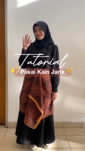 LEBIH MURAH PAKET 5 PCS KAIN JARIK PANJANG PREMIUM COKLAT SOGAN BATIK SAMPING KEBAT