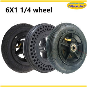 6x11/4 Tire 6 Inch Solid / Inflation Wheel for Small Eurf Electric Scooter 150mm Tyre Inner Tube Fits Motorcycle A-Folding Bike