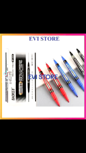 Hộp 12 cây bút dạ kính 2 đầu không xóa được MP2926 / Bút lông dầu Baoke 2926 bút tô viền đi nét