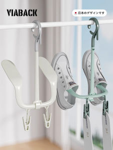 Indoor Balcony Shoe Drying Rack Ventilated No Water Accumulation Outdoor Windproof Coat Hanger Shoe Display Hook Viaback X0318