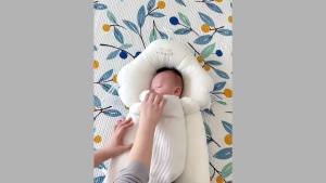 DORI Newborn Baby Sleep Positioning Pillow Adjustable Mushroom Cushion Cotton Soft Support Pillow