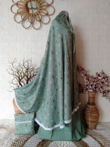 Mukena Dewasa rayon motif ( Arindy ) free tas mukena traveling mukena adem mukena murah mukena daily