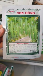 Hạt Giống Mướp Hương Lai F1 SH45 SEN HỒNG (Gói 10gr) - Cây kháng bệnh tốt sai trái