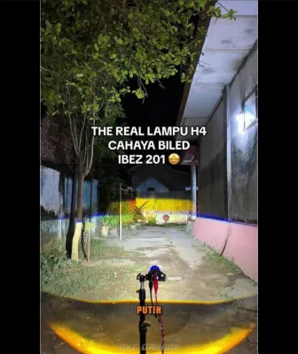 IBEZ 201 - Lampu Utama H4 LED Purple Lens