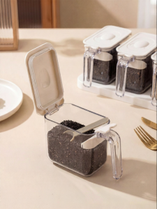 CHUSHE | Sesame Dedicated Clear Visual & Airtight Spice Container