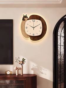YIYUXUAN | Kawaii Totoro Lightweight Luxury Creative Drill-Free Wall Clock