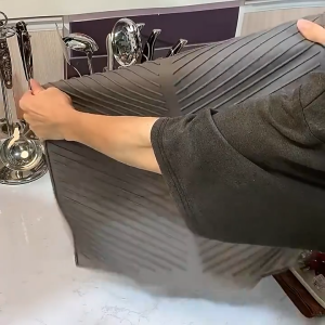 Rectangle Silicone Draining Board Mat Ultra Absorbent Silicone Drying Pad Heat Resistant Folding Drainer Eco-Friendly Drainer for Kitchen