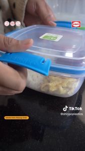 (BISA COD) PROMO Shinpo SIP-328 Glow / Kotak Plastik Polos / Kotak Makan / Food Storage / Wadah Makanan - 1.5L