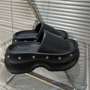 IELGY EVA Black Star Flip-Flopers Womens Summer