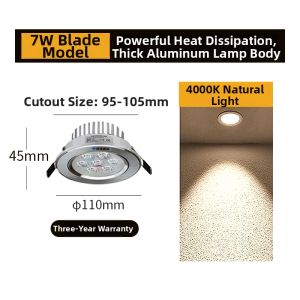 SUNPAI LIGHTING | Adjustable Focus High Light LED Spotlight for Showcases Galleries
