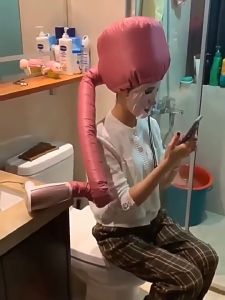 Topi Tudung Hairdryer Bonnet Soft Hood Hair Dryer Universal Tudung Bonnet Pengering Rambut Cap