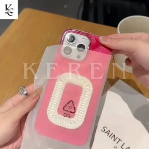 CASING SQUARE DIAMOND LUXURY PINK ROMANTIC AURORA BULU FOR IP 11 12 13 14 15 PRO PLUS PROMAX