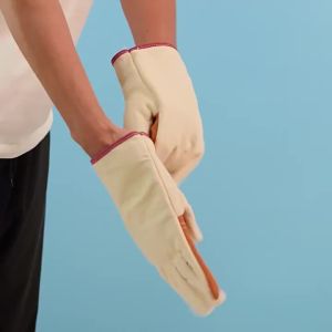 New Thick Welding Gloves Canvas High Temperature Resistance Labor Gloves Wear Resistant Safety Gloves