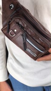 AR Apparel Tas Selempang Pinggang Pria Waistbag PU Leather Exclusive