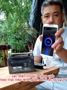 Bộ Sạc Pin Điện Thoại USB 12V 24V 5V Đa Năng Dành Cho Xe Hơi Xe Máy