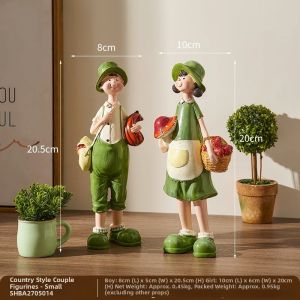 FANJIUSHI | Vintage Creative Couples Figurine Home Decor