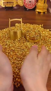 50 pcs Gold ingot imitation gold ingot decoration ornament