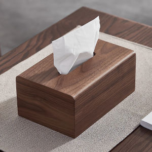 High-end Black Walnut Tissue Box