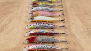 Mồi Câu Cá Giả Jerkbait Minnow 12cm 15g Với Mắt 3D Sinh Học Mồi Cứng Nhân Tạo Dành Cho Câu Cá Bass Câu Cá Biển Câu Cá Sông.