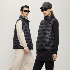 Guvet | Lightweight Black Goose Down Couples Vest