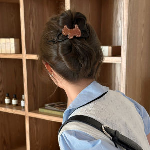 Kẹp Tóc Da Màu Nâu Caramel Kiểu Chó Một Từ Kẹp Tóc Ngang Đa Năng Kẹp Tóc Sau Đầu Kẹp Tóc Thời Trang Kẹp Tóc Bằng Nhựa